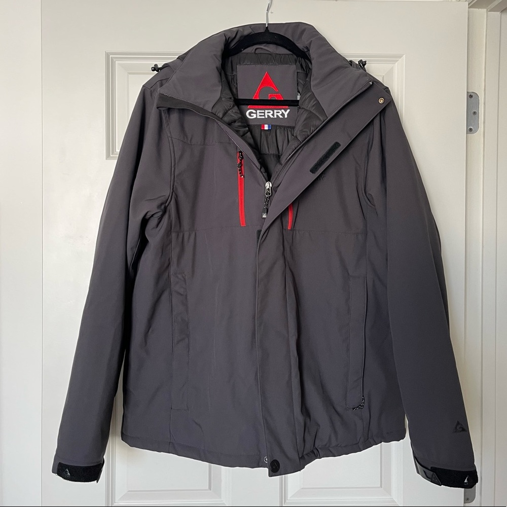 Gerry Weber Men's Crusade System Charcoal Gray Snowboard Jacket. Size Large